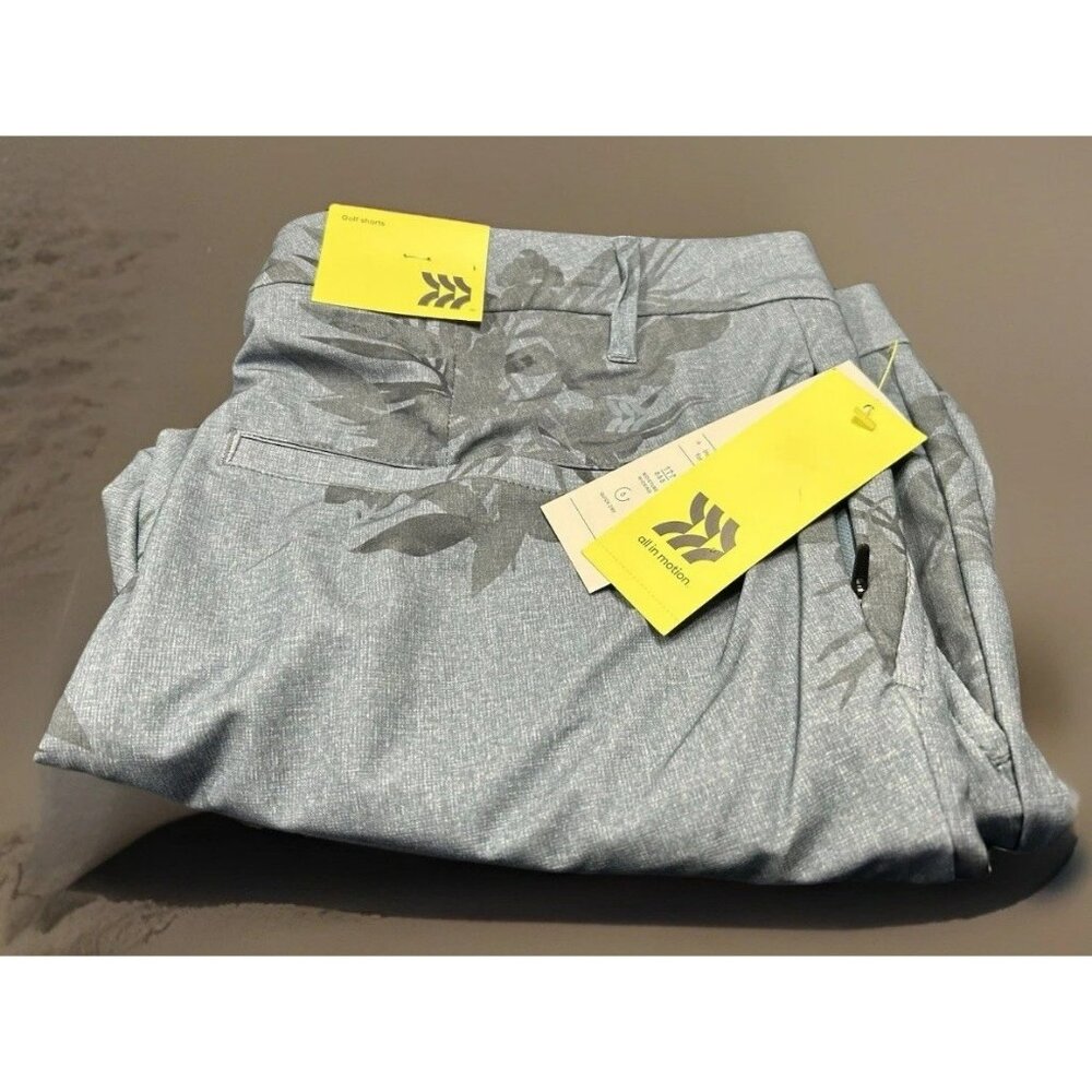 Shorts All Motion Golf Men's 40 Tropical Blue Moisture Stretch Quick Wicking Dry